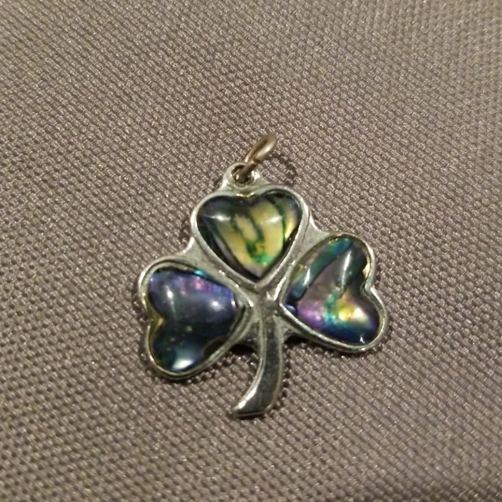 Three Leaf Clover Necklace Charm